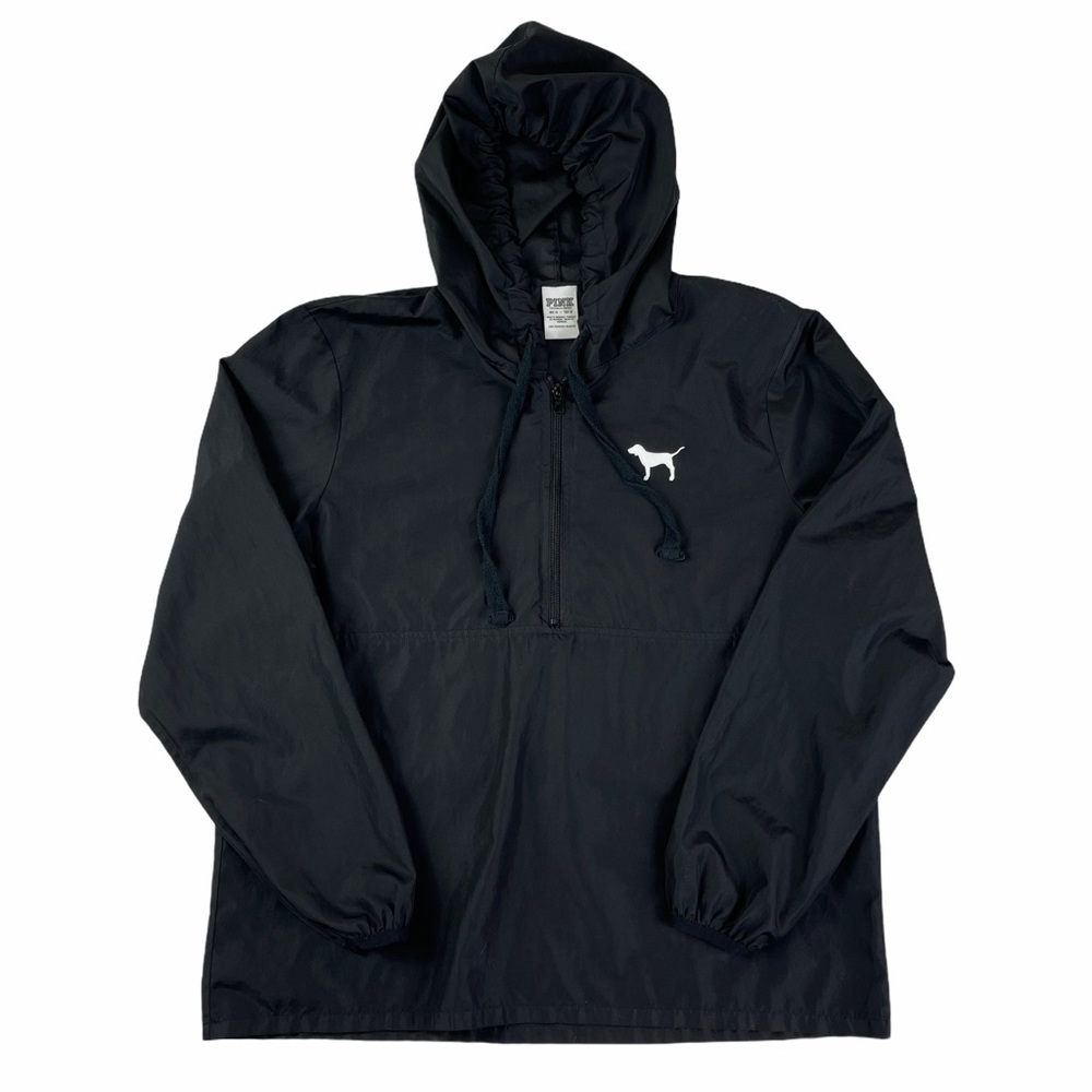 Pink Victoria Quarter Zip Hooded‎ Windbreaker XS